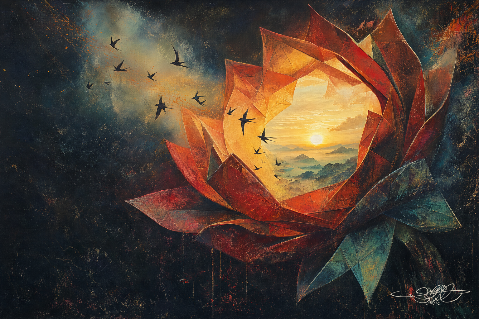 Dawn Held in Bloom · AMVIA gallery